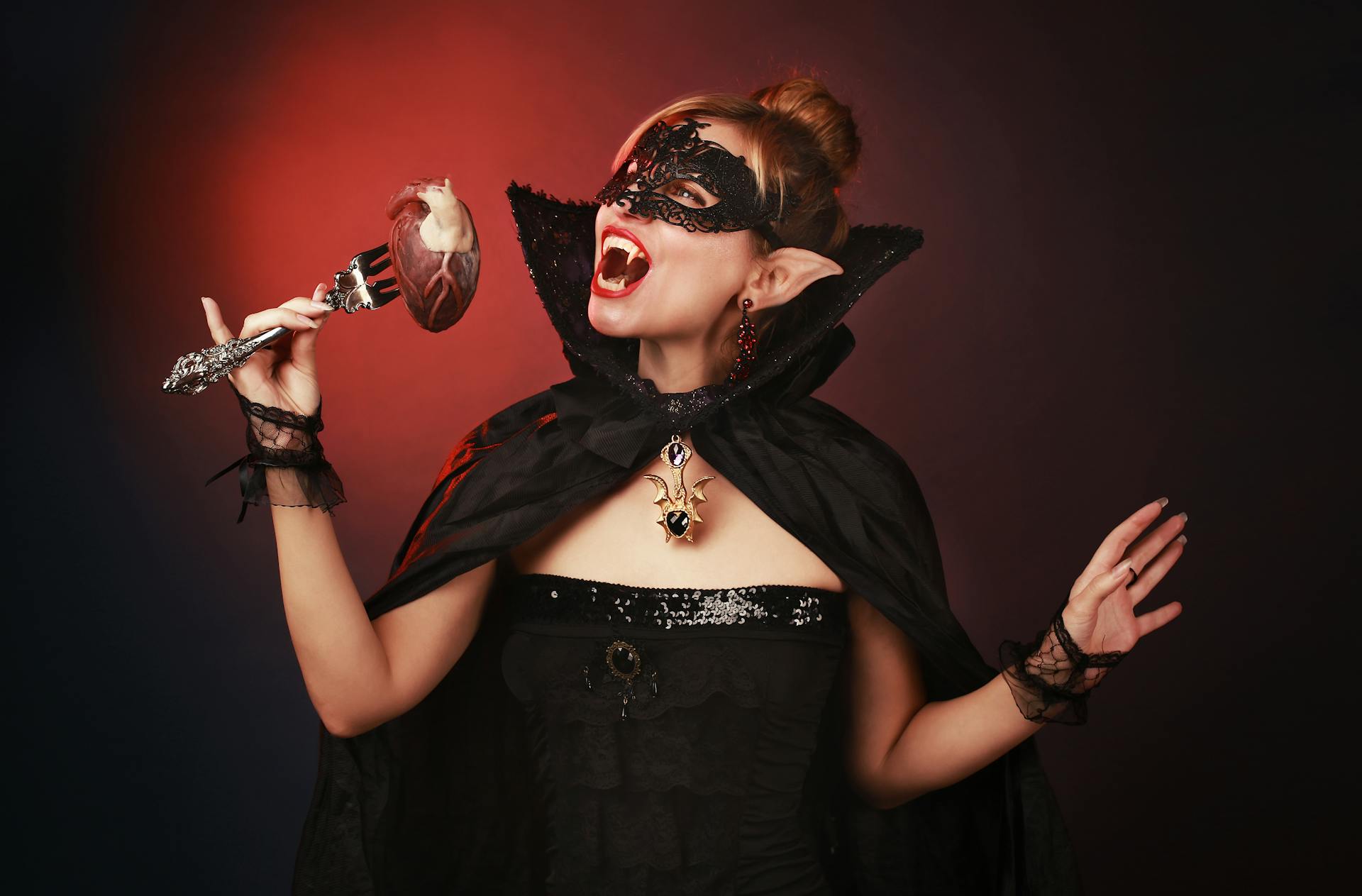 women in vampire costume